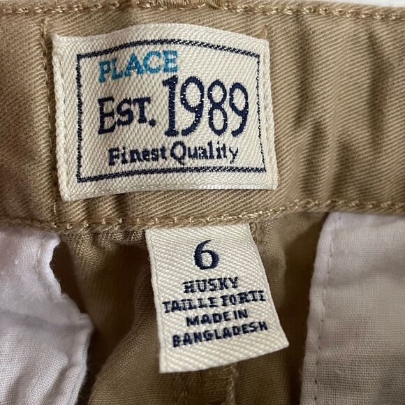 The Children’s Place Khaki Flat Front Chino Pants Size 6 Husky - Picture 10 of 12